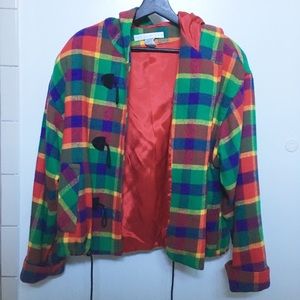 rainbow checkered jacket